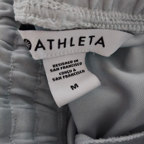Athleta Seasoft Straight Pant Light Blue Pastel Mid Rise Athletic Pull On Medium - Picture 7 of 14